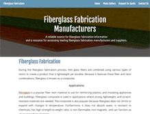 Tablet Screenshot of fiberglassfabricators.com